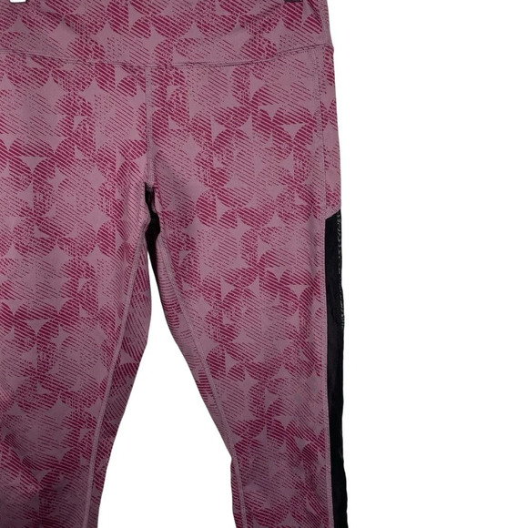 Asics Kate Mesh Capri Leggings Purple Oxide/Dried Berry Linear Eclipse Size M - Picture 9 of 14